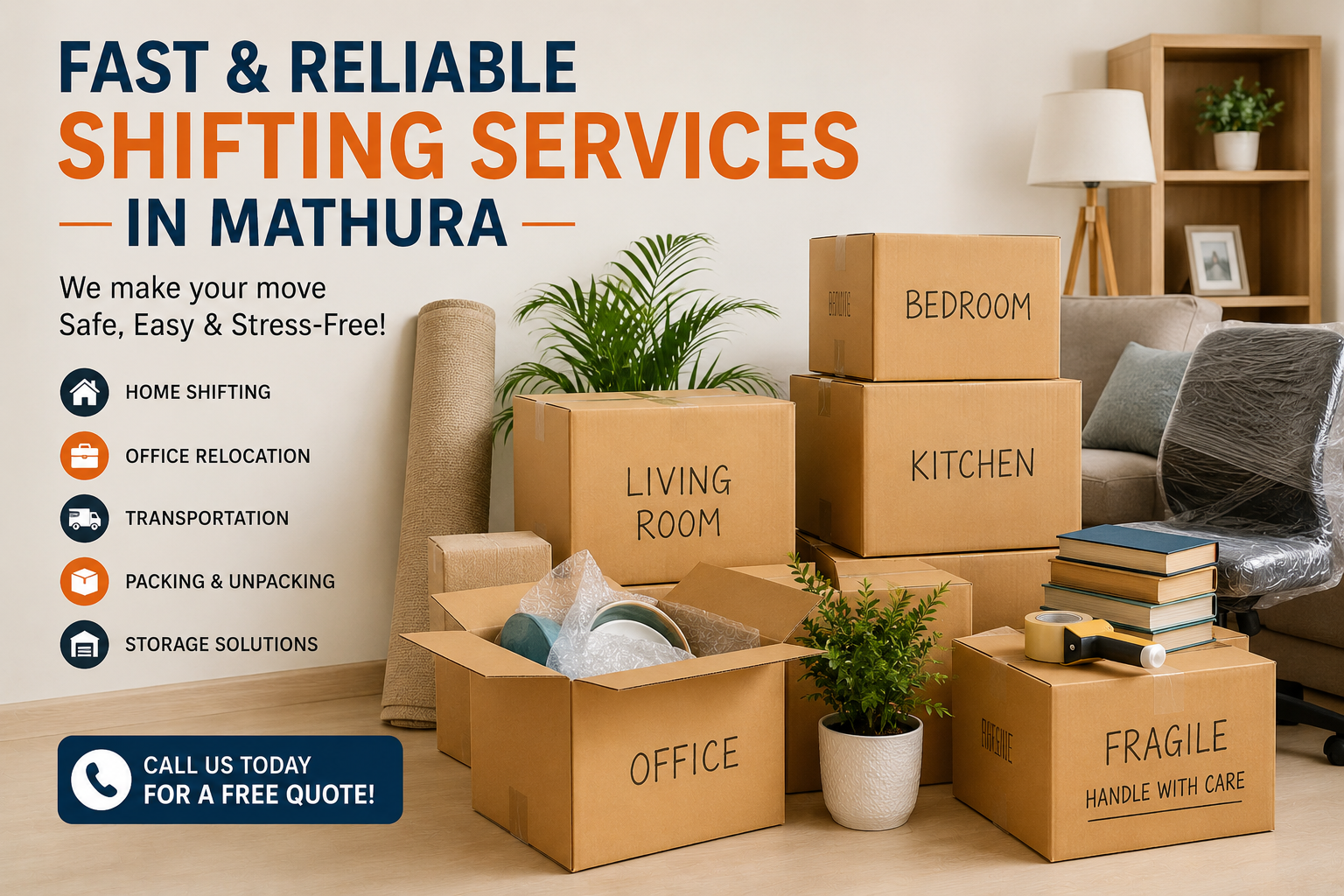  Fast and Reliable Shifting Services in Mathura